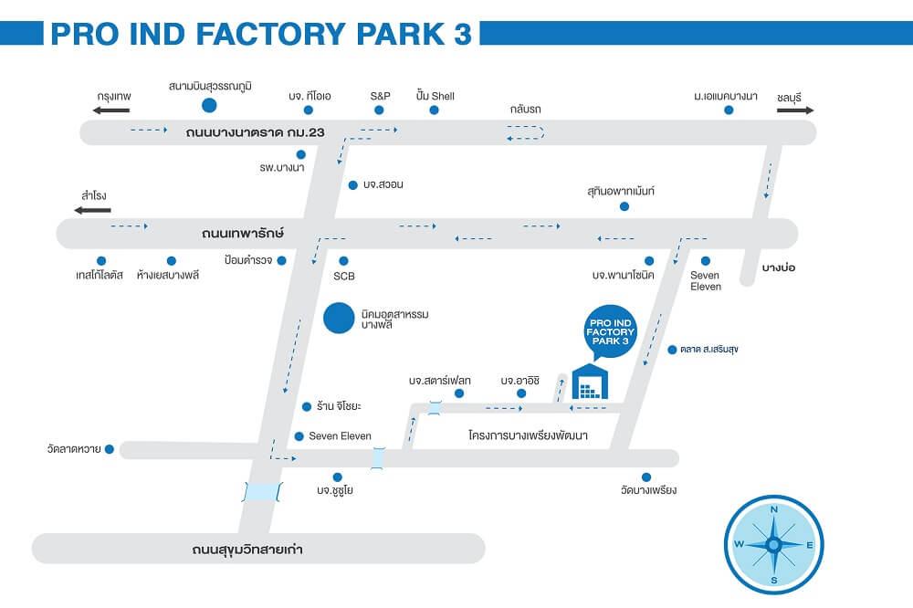โรงงานให้เช่า คลังสินค้าให้เช่า Pro Ind Factory Park 3